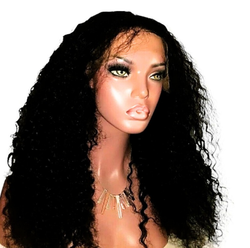 Brazilian Bella Curl Lace Front Wig, 13x4, Virgin Human Hair | Glueless Pre-Plucked HD Lace Wig, 26", 180% Density