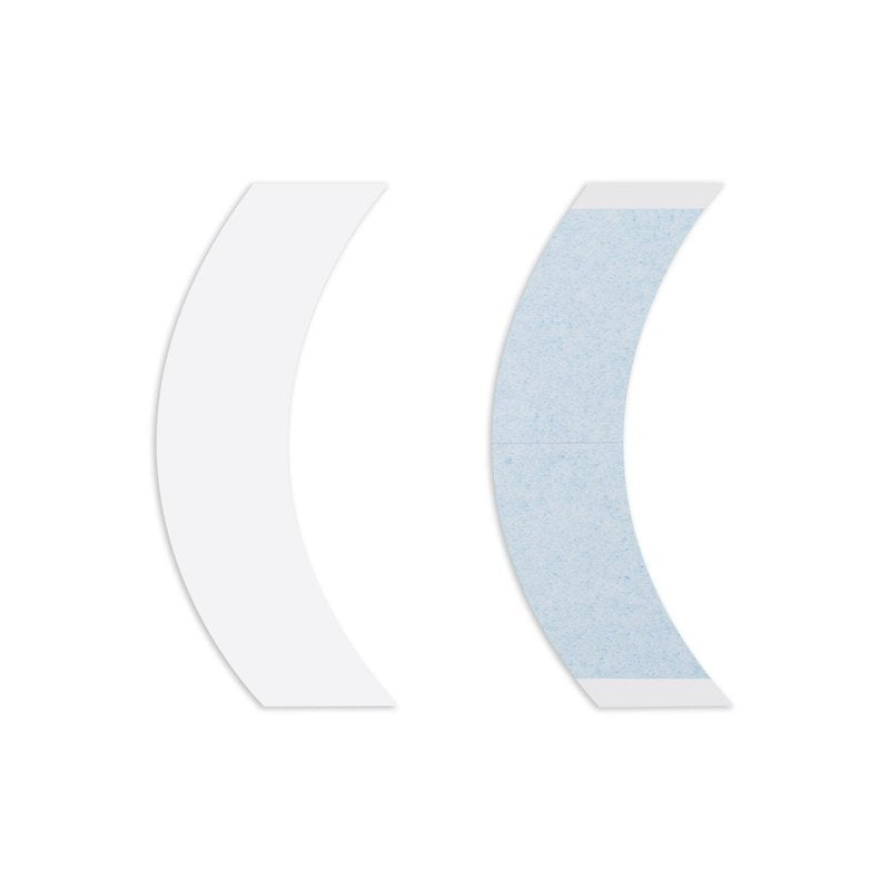 Lace Front Support Tape Strips - 36 Clear Double-Sided Tabs with Blue Liner | Dull Finish for Lace Wigs & Hair Systems