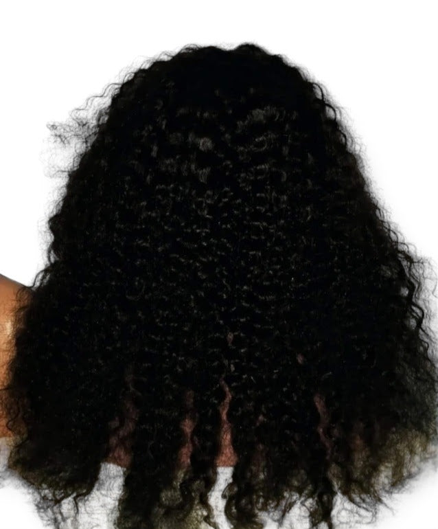 Brazilian Bella Curl Lace Front Wig, 13x4, Virgin Human Hair | Glueless Pre-Plucked HD Lace Wig, 26", 180% Density