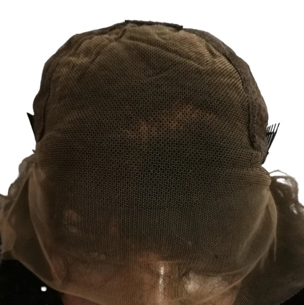 Brazilian Bella Curl Lace Front Wig, 13x4, Virgin Human Hair | Glueless Pre-Plucked HD Lace Wig, 26", 180% Density