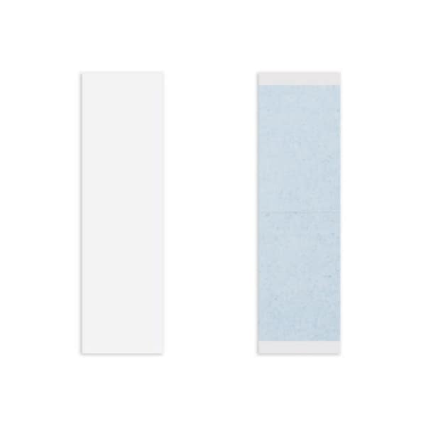 Lace Front Support Tape Strips - 36 Clear Double-Sided Tabs with Blue Liner | Dull Finish for Lace Wigs & Hair Systems