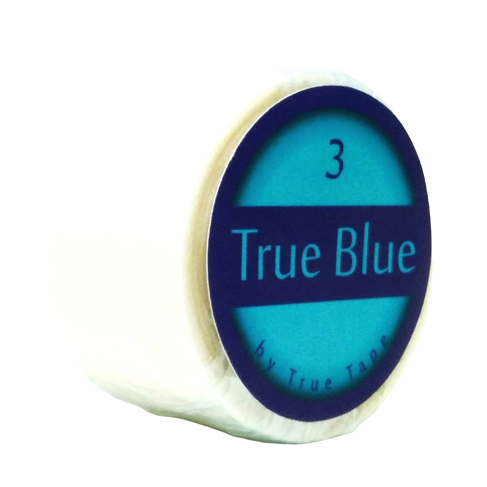True Blue Adhesive Tape Roll, Clear, Double-Sided | Extended-Wear Bonding Tape for Lace Wigs, Toupees & Hair Systems