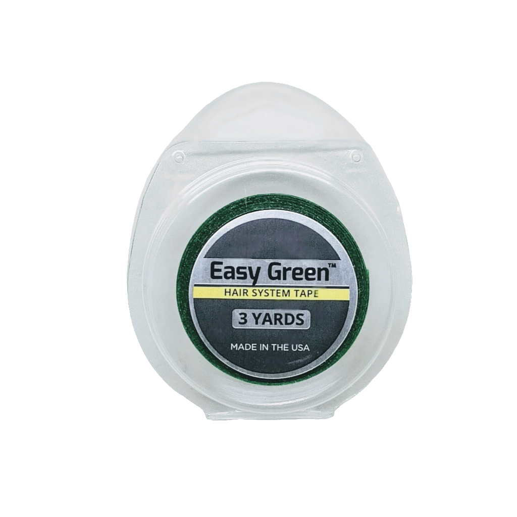 Easy Green Adhesive Tape Roll - Clear Double-Sided Tape for Extended Wear | Strong Hold for Lace Wigs & Hair Systems