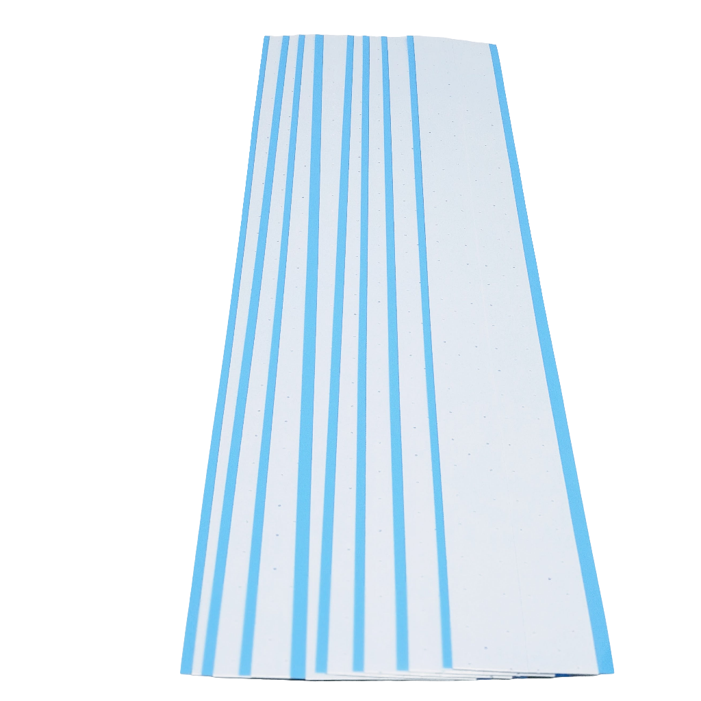 Air-Flex Ventilated Wig Tape Strips, Clear | Blue Liner, Breathable Adhesive for Lace Front Wigs & Extensions