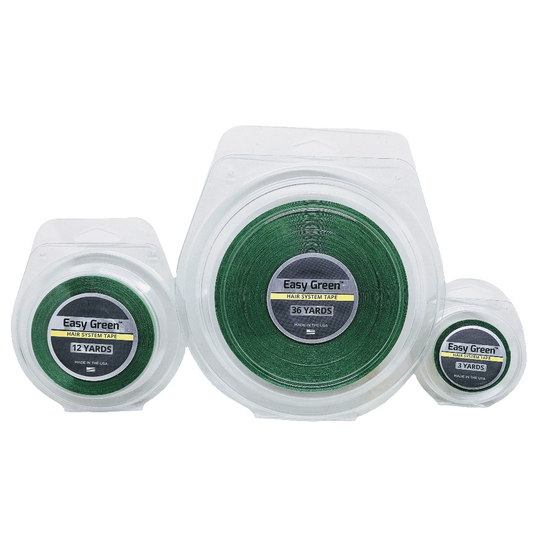 Easy Green Adhesive Tape Roll - Clear Double-Sided Tape for Extended Wear | Strong Hold for Lace Wigs & Hair Systems