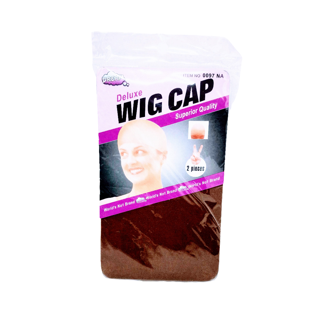Polyester Wig Cap, 2-Piece Pack | Lightweight, Breathable & Non-Slip Cap with Elastic Rim – Stretchy, Thin & Secure Fit