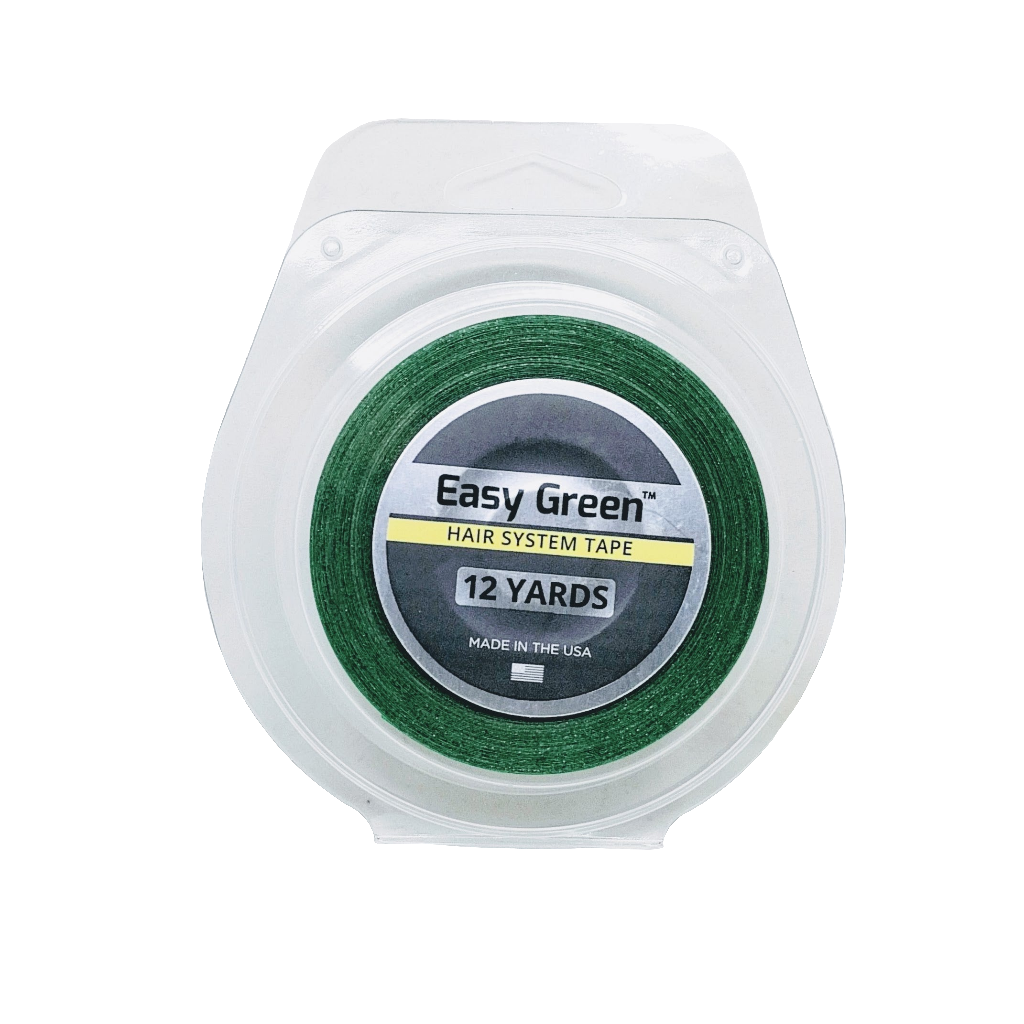 Easy Green Adhesive Tape Roll - Clear Double-Sided Tape for Extended Wear | Strong Hold for Lace Wigs & Hair Systems