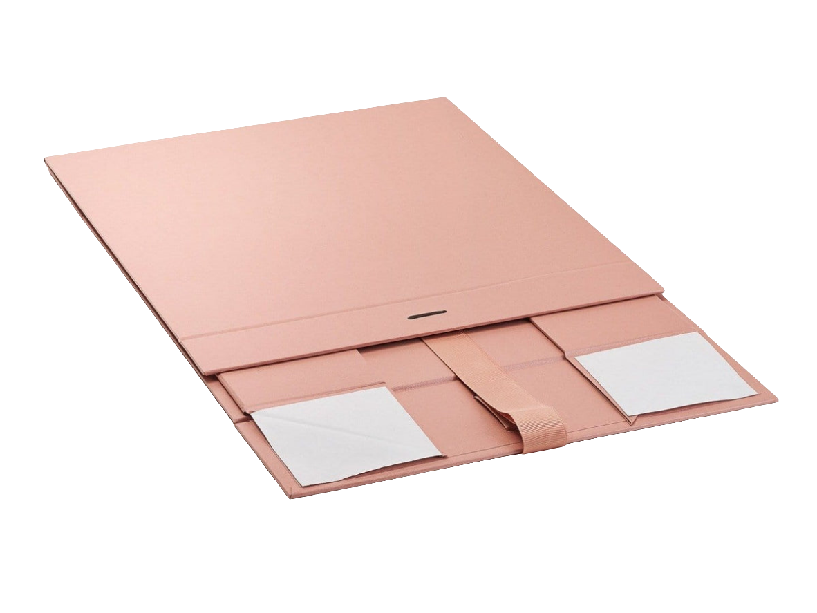 Luxury Matte Pink Gift Box – Flat-Packed Storage Box for Beauty & Self-Care | Elegant Laminated Finish