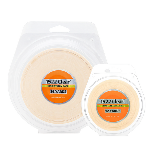 1522 Clear Wig Tape Roll | Daily Wear Double-Sided Toupee Tape - 3, 12, or 36 Yard