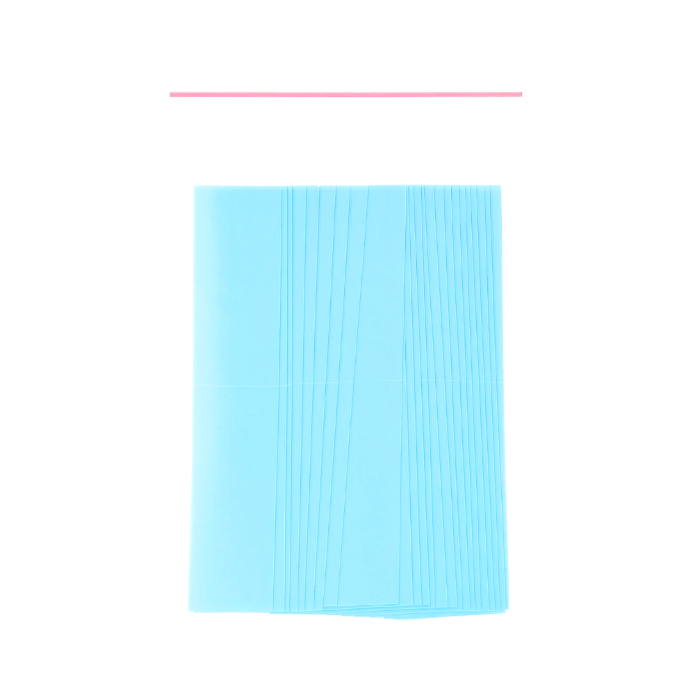 Lace Front Support Tape Strips - 36 Clear Double-Sided Tabs with Blue Liner | Dull Finish for Lace Wigs & Hair Systems