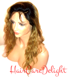OMG Ombre Body Wave Full Lace Wig 1b Roots 27 - Haircaredelight.co.uk
