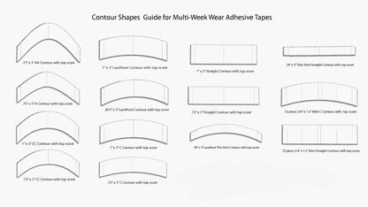 Supertape Strips – 36 Clear Double-Sided Adhesive Tabs with White Liner | Strong Multi-Week Hold for Lace Wigs, Toupees & Hair Systems