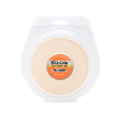 1522 Clear Wig Tape Roll | Daily Wear Double-Sided Toupee Tape - 3, 12, or 36 Yard