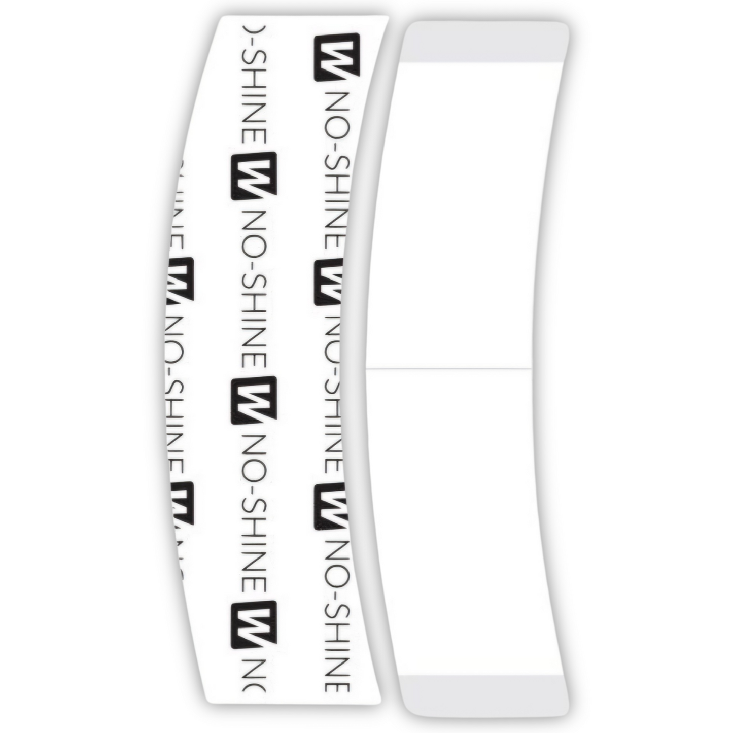 No Shine Tape Strips - 36 Clear Double-Sided Tabs with White Liner | Dull Finish for Lace Wigs & Hair Systems