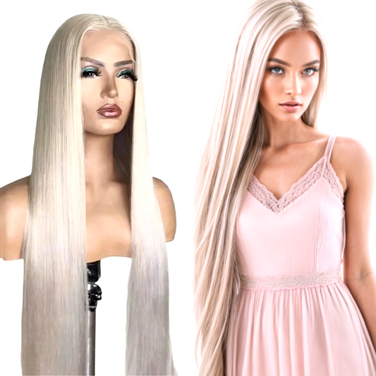 Platinum Blonde N’ Pretty Lace Front Wig – 13x4 Human Hair Wig | Pre-Plucked, Natural Hairline