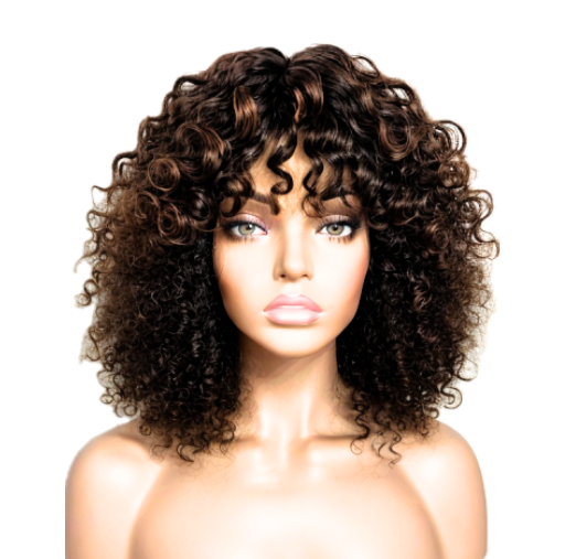 Short Jerry Curl Lace Front Wig – Human Hair Pixie Bob | Natural Texture & Volume