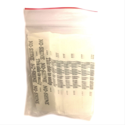 No Shine Tape Strips - 36 Clear Double-Sided Tabs with White Liner | Dull Finish for Lace Wigs & Hair Systems