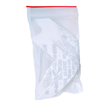 No Shine Tape Strips - 36 Clear Double-Sided Tabs with White Liner | Dull Finish for Lace Wigs & Hair Systems