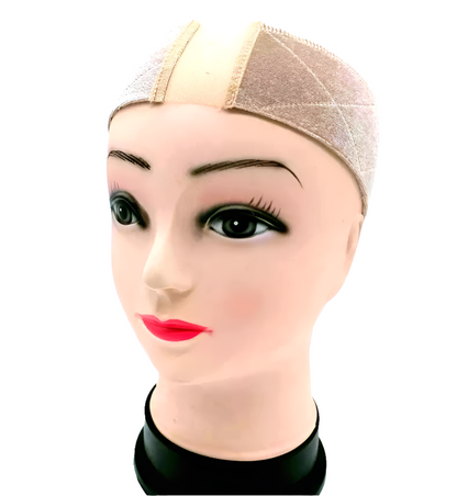 Velvet Wig Grip Band with Mesh Part – Stretchy Adjustable Headband | Secure Fit for Lace Wigs