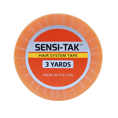 Sensi-Tak Wig Tape Roll, Clear | Strong Double-Sided Adhesive with White Liner for Lace Wigs & Toupees – Multi-Day Hold