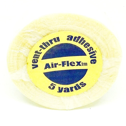 Air-Flex Vent-Thru Adhesive Tape Clear Double Sided Lace Wigs Toupees Hair Replacement 5, 15 Yards