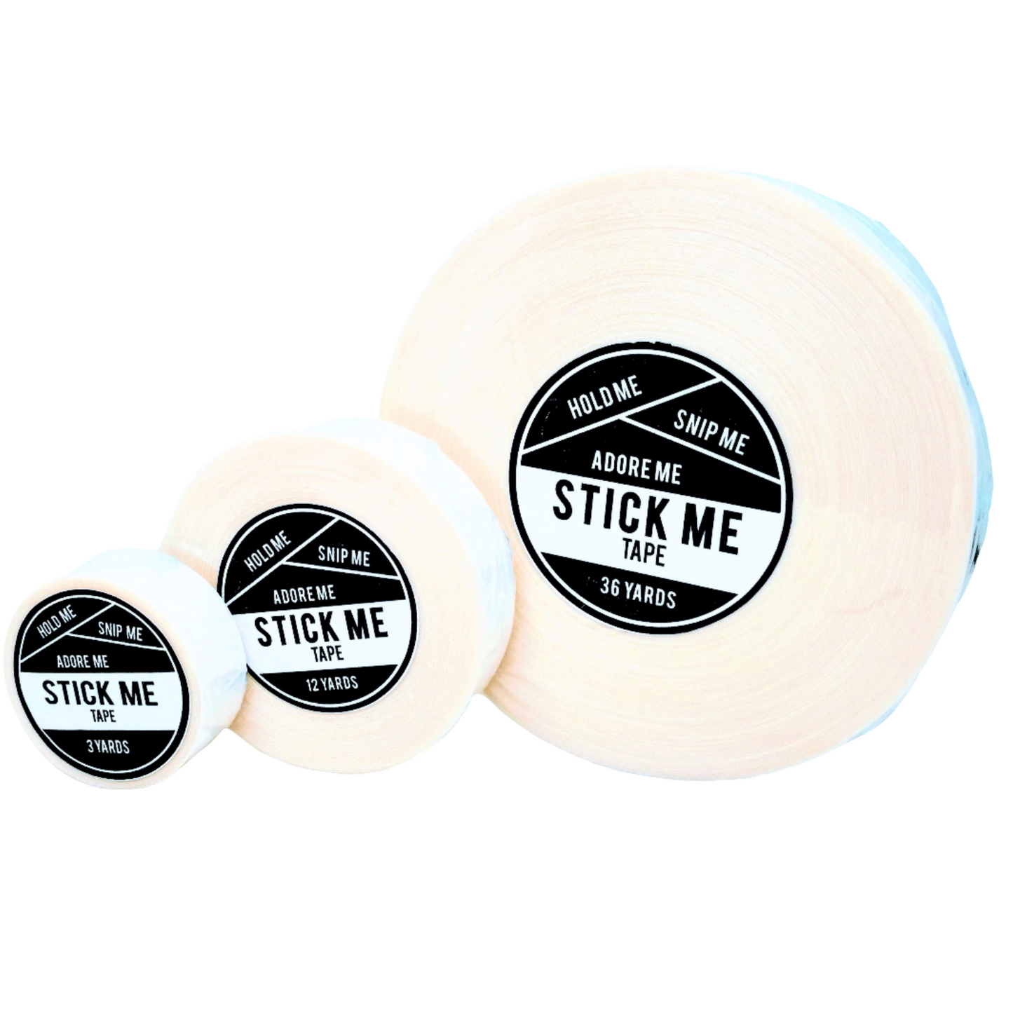 Stick Me Tape Roll - Clear Double-Sided Adhesive for Wigs, Clothing & Cosplay | Flexible, Odourless, Multi-Usage Tape
