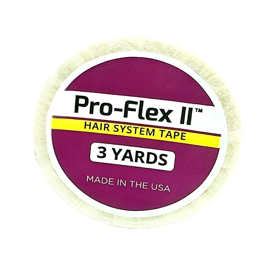 Pro-Flex II Wig Tape Roll, Clear | Double-Sided Adhesive with White Liner for Lace Wigs & Hair Systems – Extended Wear