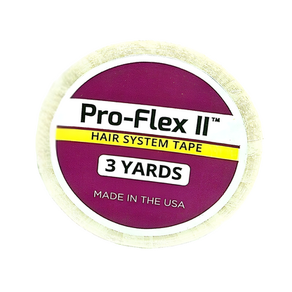 Pro-Flex II Wig Tape Roll, Clear | Double-Sided Adhesive with White Liner for Lace Wigs & Hair Systems – Extended Wear