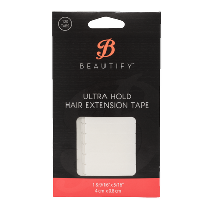Beautify Ultra Hold Hair Extension Tape Tabs, Clear, Double-Sided | Strong Adhesive for Tape-In Extensions – Up to 4 Week Hold