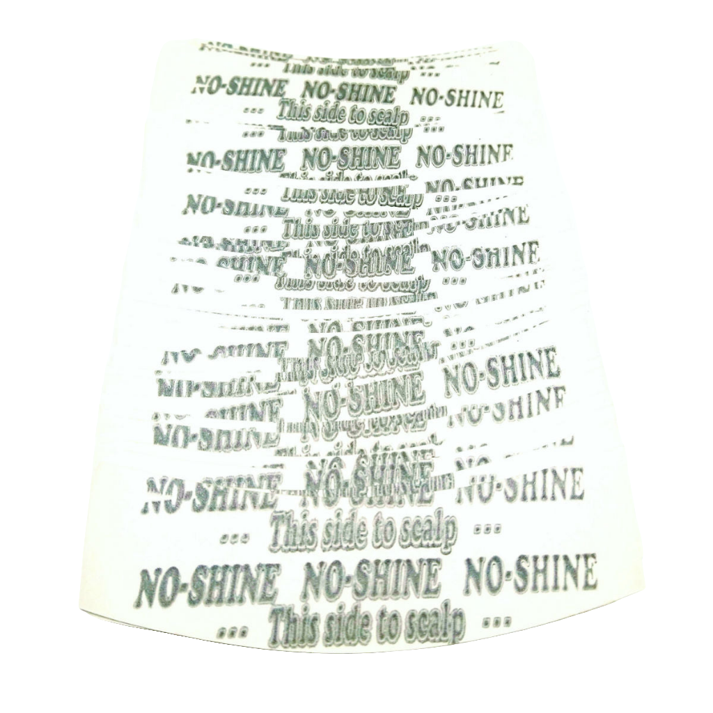 No Shine Tape Strips - 36 Clear Double-Sided Tabs with White Liner | Dull Finish for Lace Wigs & Hair Systems