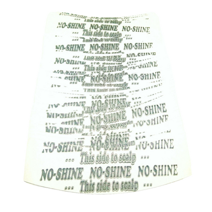 No Shine Tape Strips - 36 Clear Double-Sided Tabs with White Liner | Dull Finish for Lace Wigs & Hair Systems