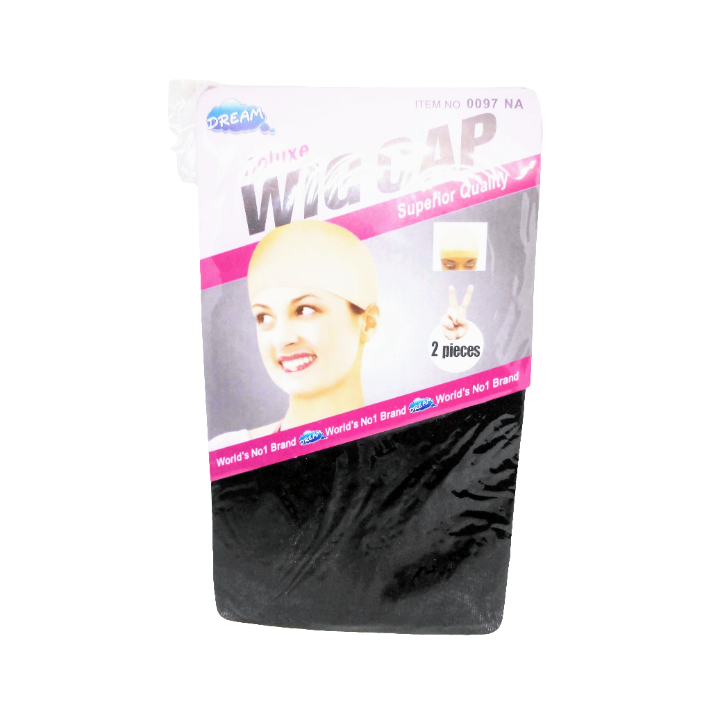 Polyester Wig Cap, 2-Piece Pack | Lightweight, Breathable & Non-Slip Cap with Elastic Rim – Stretchy, Thin & Secure Fit