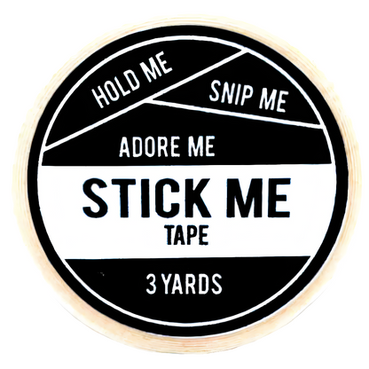 Stick Me Tape Roll - Clear Double-Sided Adhesive for Wigs, Clothing & Cosplay | Flexible, Odourless, Multi-Usage Tape