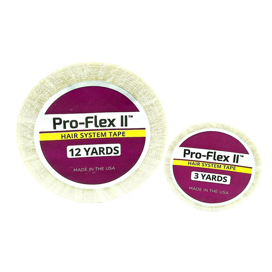 Pro-Flex II Wig Tape Roll, Clear | Double-Sided Adhesive with White Liner for Lace Wigs & Hair Systems – Extended Wear