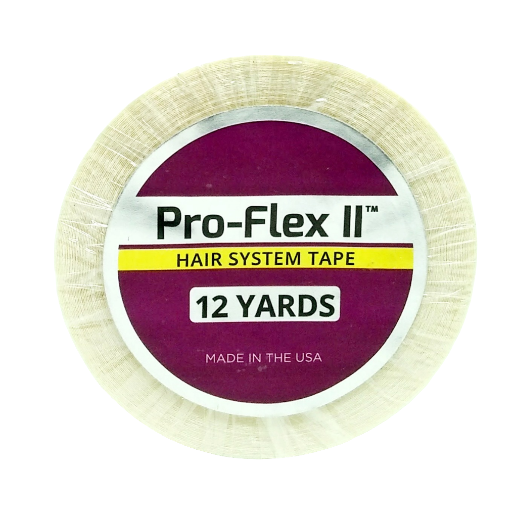 Pro-Flex II Wig Tape Roll, Clear | Double-Sided Adhesive with White Liner for Lace Wigs & Hair Systems – Extended Wear