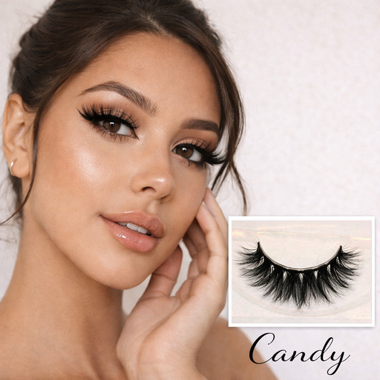 Mink Lashes Rosa Candy | Sweet & Thick 3D Strip Lashes – Lightweight, Reusable & Eye-Catching