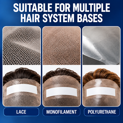 Supertape Strips – 36 Clear Double-Sided Adhesive Tabs with White Liner | Strong Multi-Week Hold for Lace Wigs, Toupees & Hair Systems