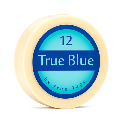 True Blue Adhesive Tape Roll, Clear, Double-Sided | Extended-Wear Bonding Tape for Lace Wigs, Toupees & Hair Systems