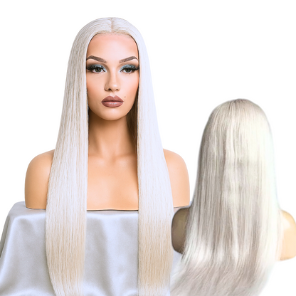 Platinum Blonde N’ Pretty Lace Front Wig – 13x4 Human Hair Wig | Pre-Plucked, Natural Hairline
