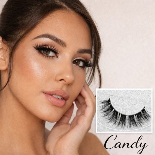Lux Mink Lashes – Candy Style | Fun & Fluffy 3D Strip Lashes – Lightweight, Reusable & Eye-Catching