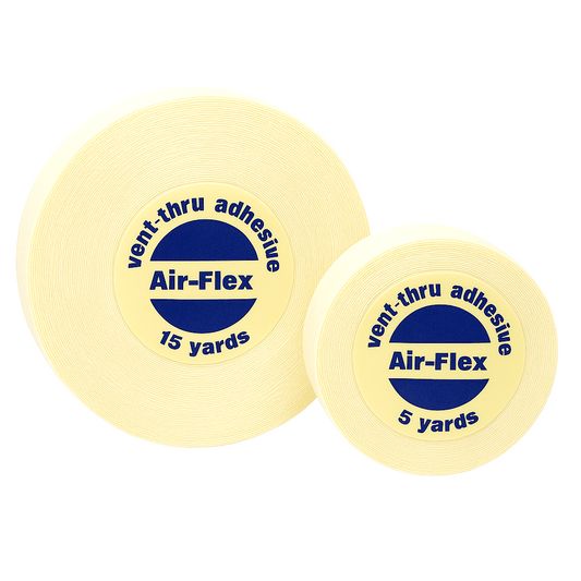 Air-Flex Vent-Thru Adhesive Tape Clear Double Sided Lace Wigs Toupees Hair Replacement 5, 15 Yards
