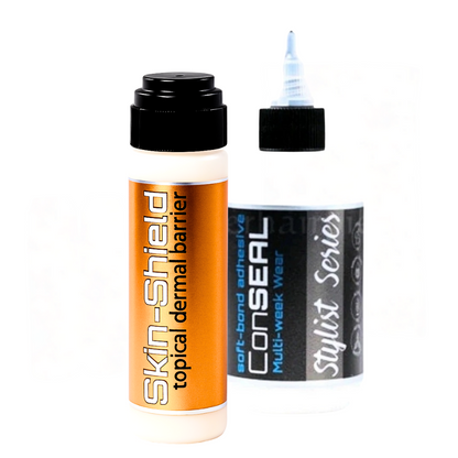 CONSEAL Soft Bond Wig Glue & Skin-Shield Protector, 2PC Set | White Lace Adhesive for Secure Hold + Quick-Drying Dermal Barrier for Wigs & Hair Systems