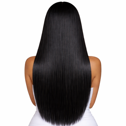 The Valentina Straight Lace Front Wig | 200% Density HD Lace Human Hair Wig with Pre-Plucked Hairline
