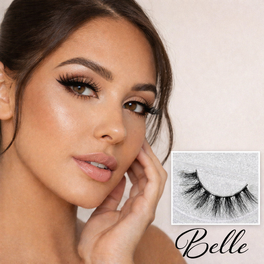 Lux Mink Lashes – Belle Style | Delicate, Flared 3D Lashes for Romantic Looks – Lightweight & Reusable