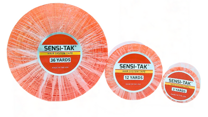 Sensi-Tak Wig Tape Roll, Clear | Strong Double-Sided Adhesive with White Liner for Lace Wigs & Toupees – Multi-Day Hold