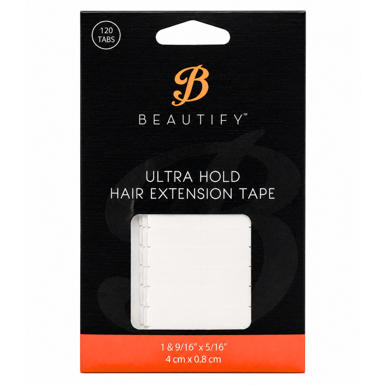 Beautify Ultra Hold Hair Extension Tape Tabs, Clear, Double-Sided | Strong Adhesive for Tape-In Extensions – Up to 4 Week Hold