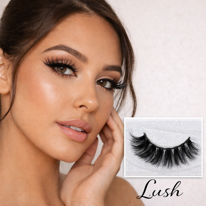 Lux Mink Lashes – Lush Style | Thick, Bold Mink Lashes for Maximum Drama – Reusable & Lightweight