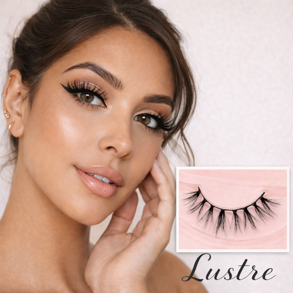 Mink Lashes Rosa Lustre | Soft & Wispy 3D Strip Lashes – Feather-Light, Reusable & Effortlessly Alluring