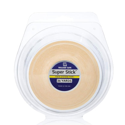 Superstick Wig Tape Roll, Clear, 36 Pieces | Strong Double-Sided Adhesive for Lace Wigs, Toupees & Hair Systems