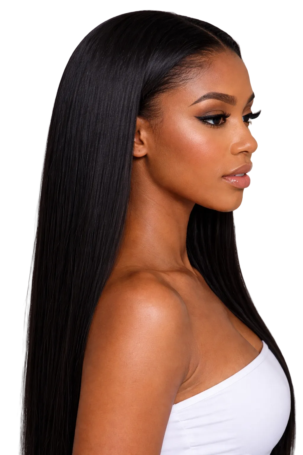 The Valentina Straight Lace Front Wig | 200% Density HD Lace Human Hair Wig with Pre-Plucked Hairline